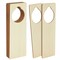 12 Pack Unfinished Wooden Door Knob Hangers, Blank Wood Doorknob Signs for Crafts (3 x 10 In)